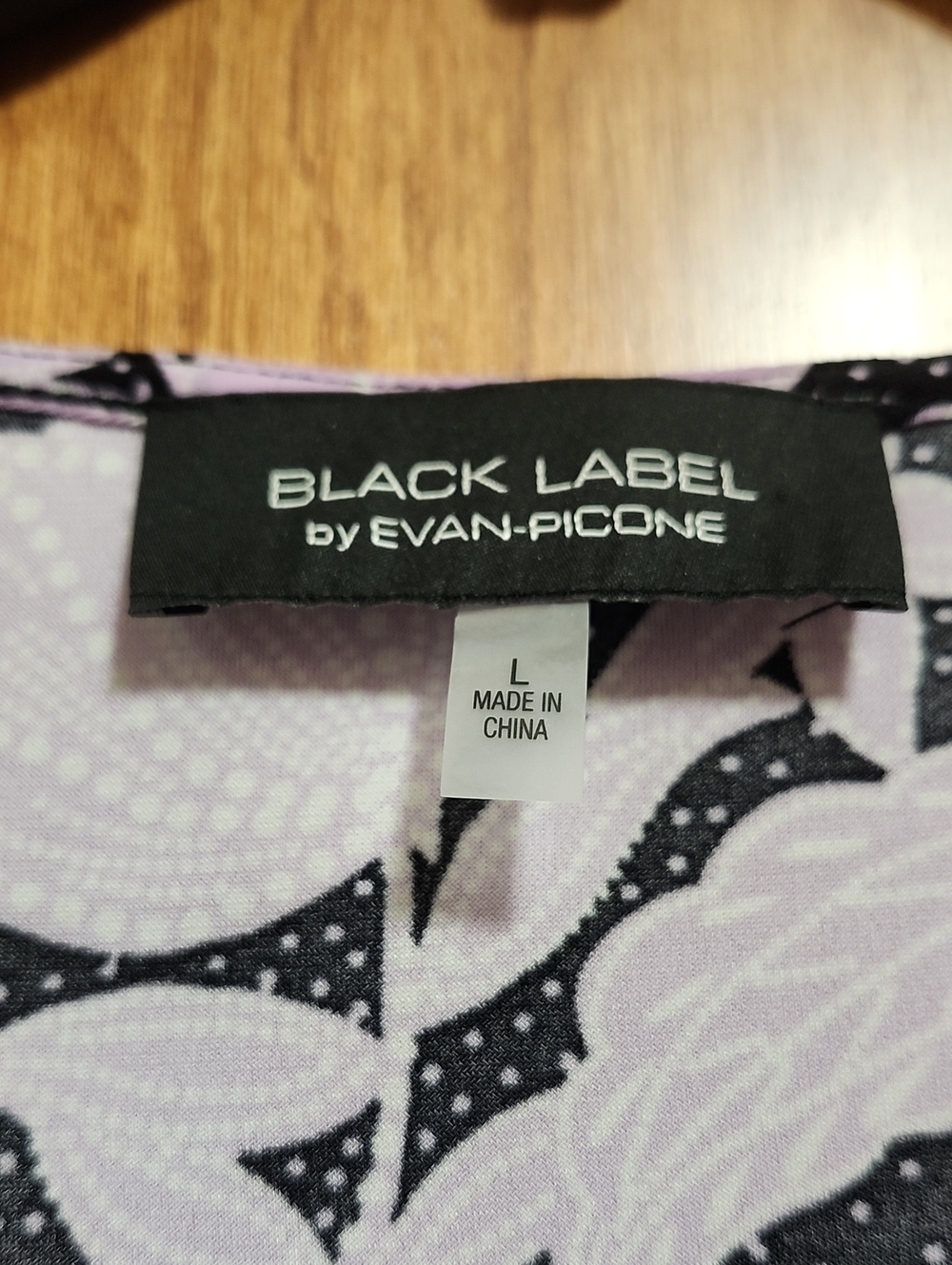 NWOT Black Label By Evan Piccone Size L Sleeveless Cowl Neck Top - Picture 4 of 6